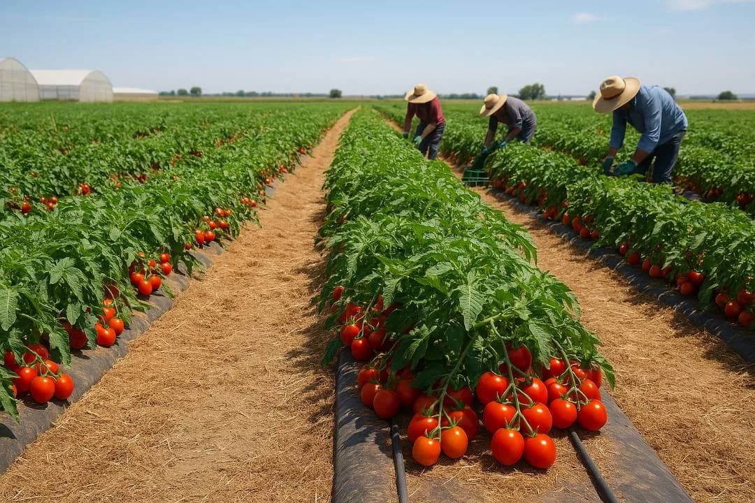 Tomatoes field trial